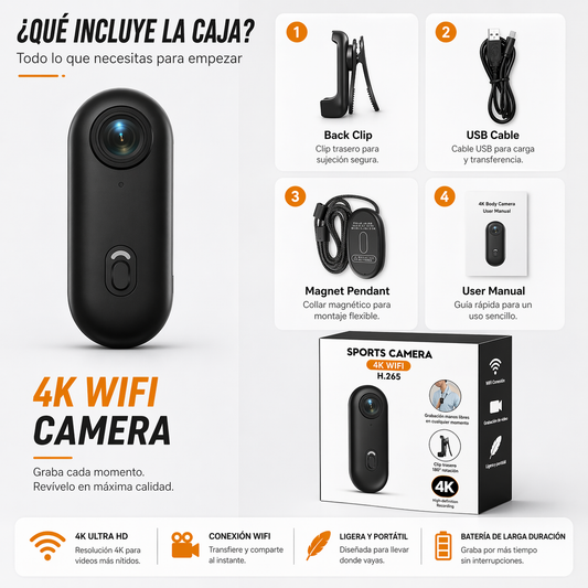 CAMARA 4K PARA AVENTUREROS